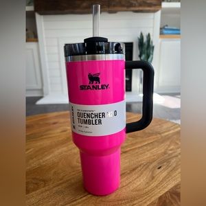 Stanley Neon Electric Pink 40oz Tumbler NWT